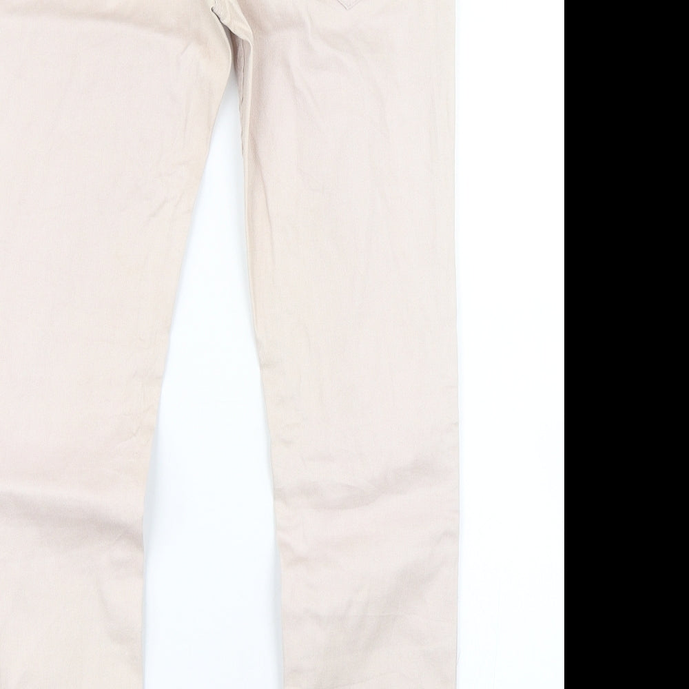 BE Beau Womens Pink  Denim Skinny Jeans Size 10 L25 in