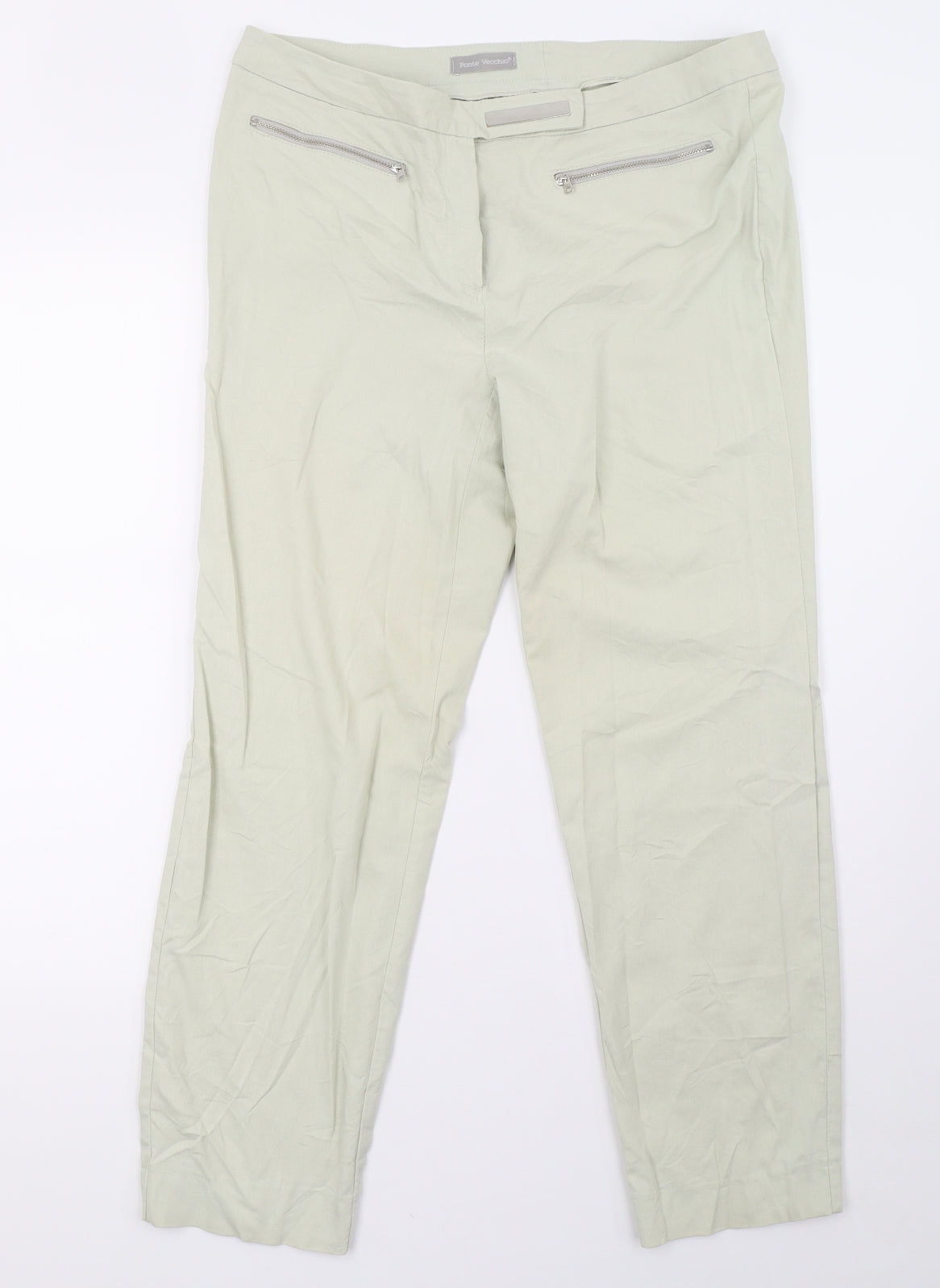 ponte vecchio Womens Green   Trousers  Size 14 L30 in