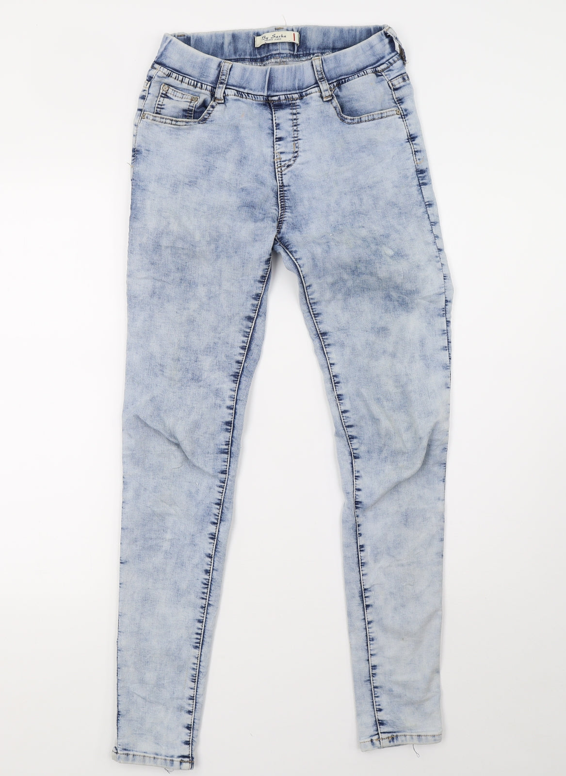 by sasha Womens Blue  Denim Skinny Jeans Size 8 L30 in