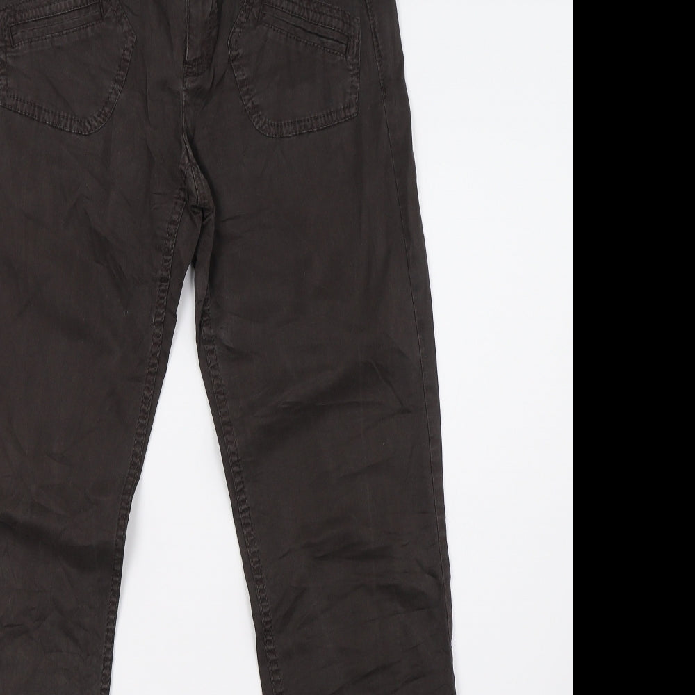 sprit Womens Brown  Denim Trousers  Size 8 L32 in