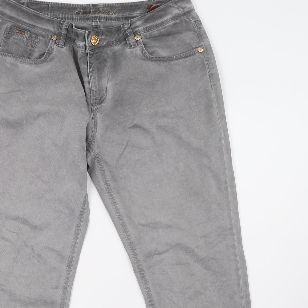 colac Womens Grey  Denim Straight Jeans Size 12 L28 in