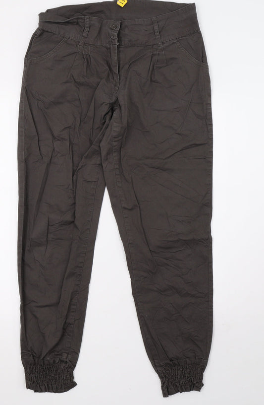 Preworn Womens Grey   Skinny Jeans Size 14 L31 in