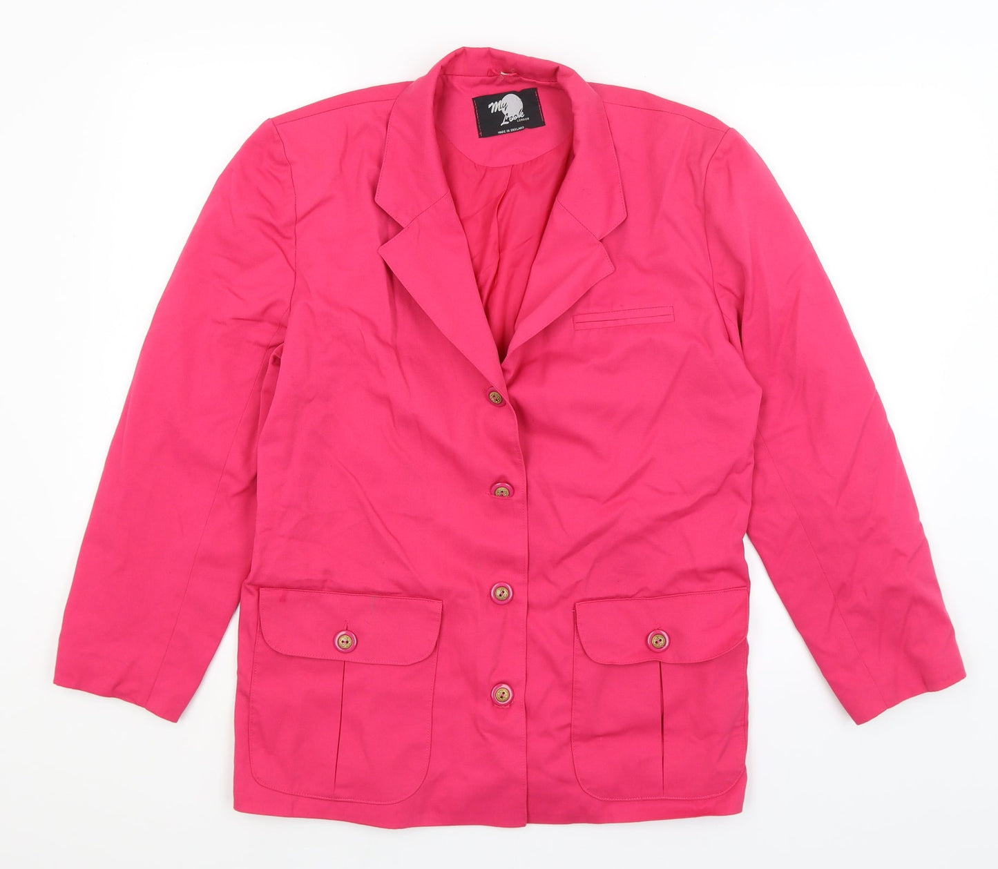 My Look Womens Pink   Jacket Blazer Size 10