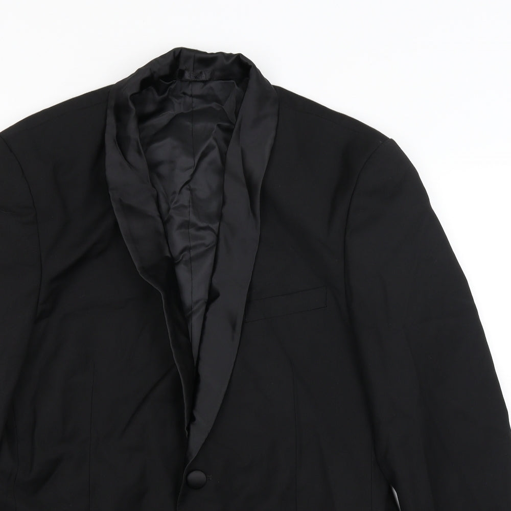 Taylor & Quiff Mens Black   Jacket Blazer Size L