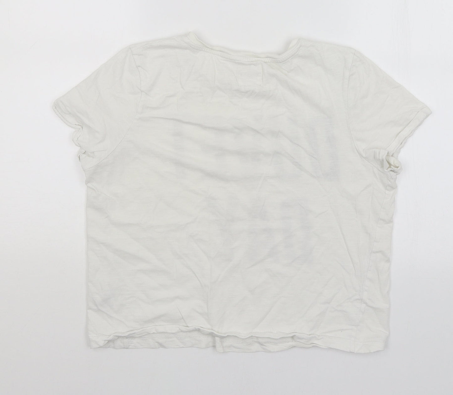 NEXT Womens White   Basic T-Shirt Size 12  - Duvet Day