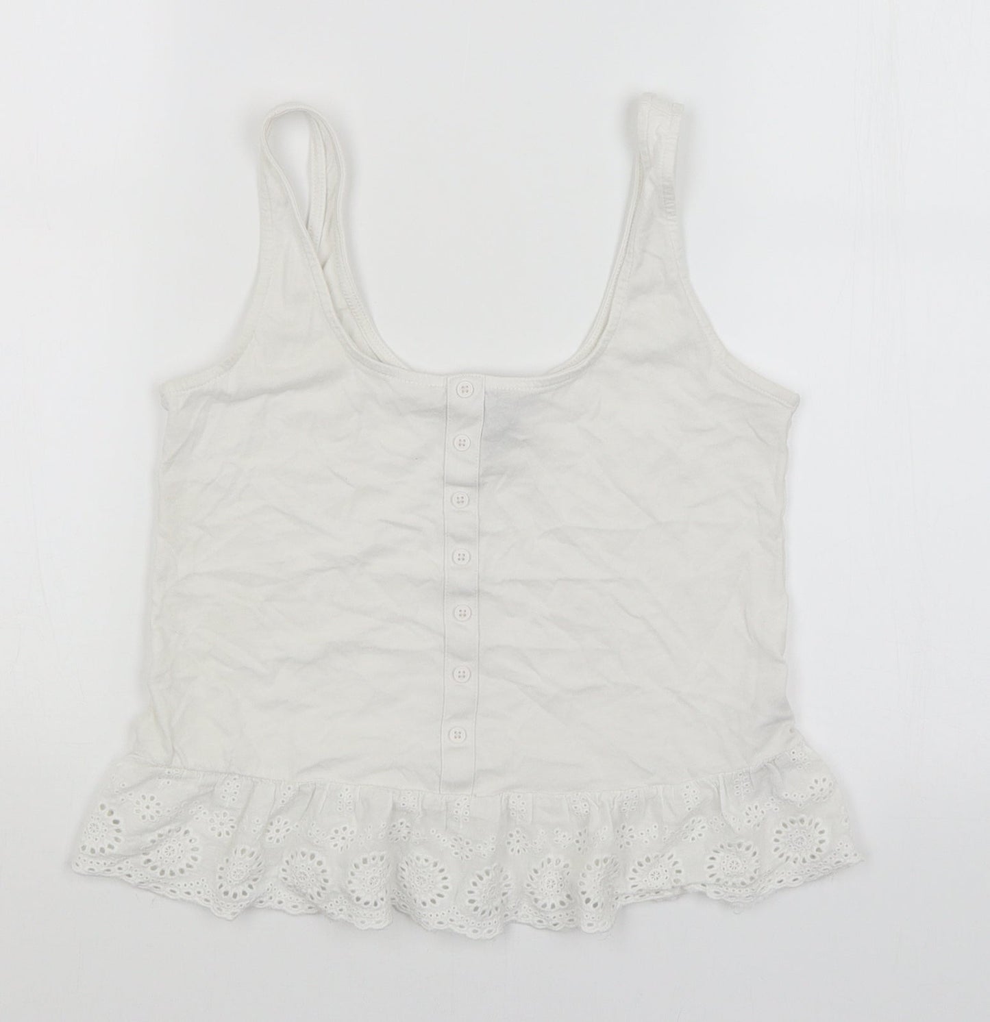 New Look Womens White   Basic T-Shirt Size 6