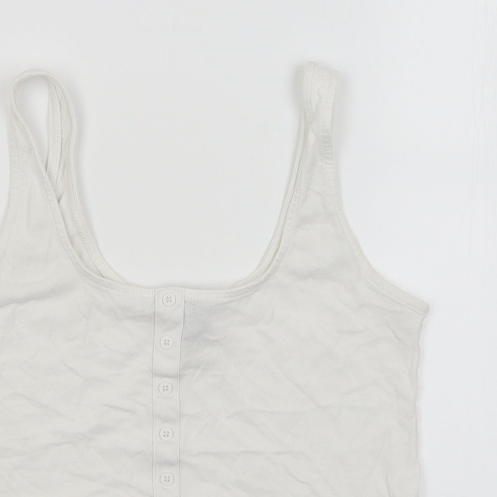 New Look Womens White   Basic T-Shirt Size 6