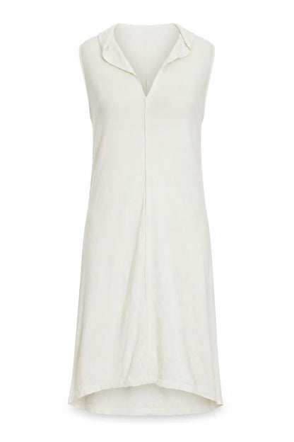 Front view of ASOS women’s white jumper dress, size UK 8