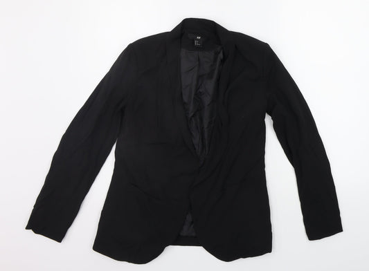 H&M Womens Black   Jacket Coat Size 4