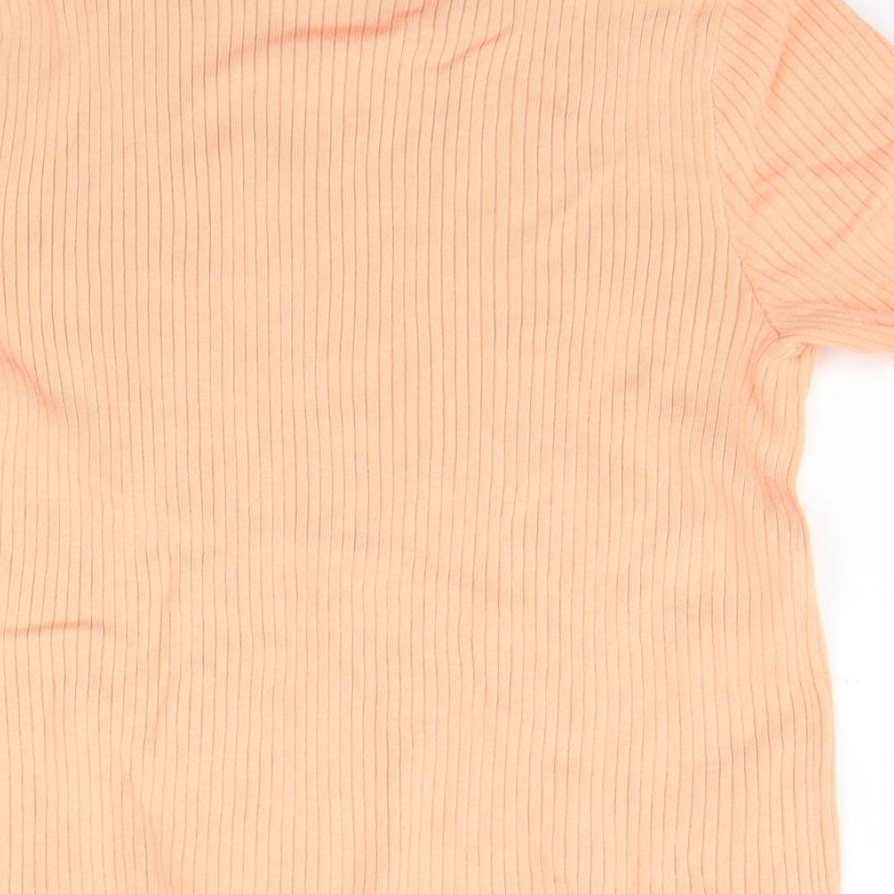 Divided Womens Orange   Basic T-Shirt Size M