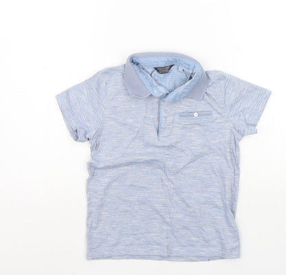 Additional front view of Primark girls’ blue basic polo, size 6-7, years