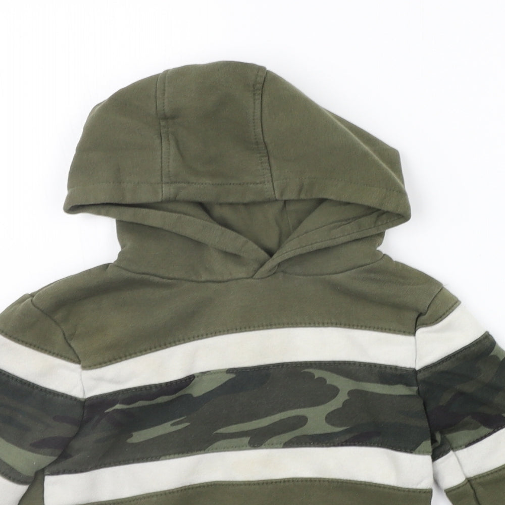 George Girls Green Houndstooth  Pullover Jumper Size 4-5 Years