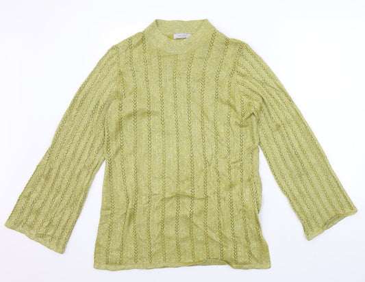 Marks and Spencer Womens Yellow   Pullover Jumper Size 16