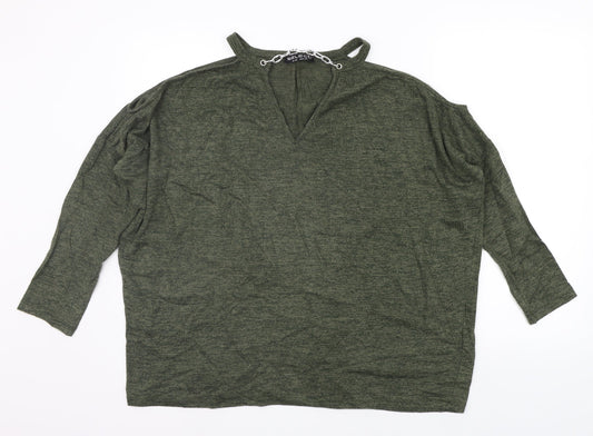 Select Womens Green   Pullover Jumper Size 12