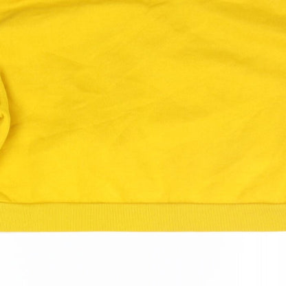 Divided Womens Yellow   Pullover Jumper Size M