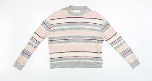 NEXT  Womens Pink Striped  Pullover Jumper Size M