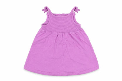 Front view of F&F girls’ pink a-line, size 12-18, months