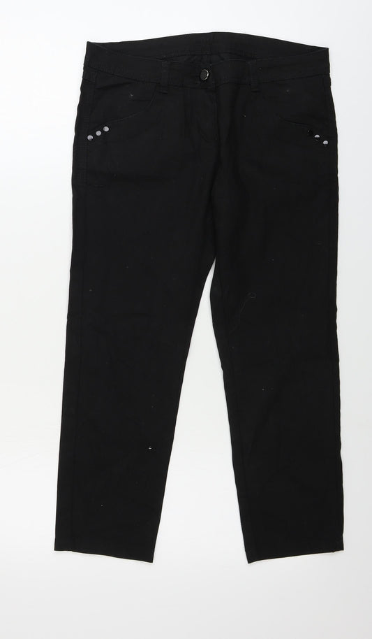 Preworn  Womens Black   Skinny Jeans Size 10 L23 in