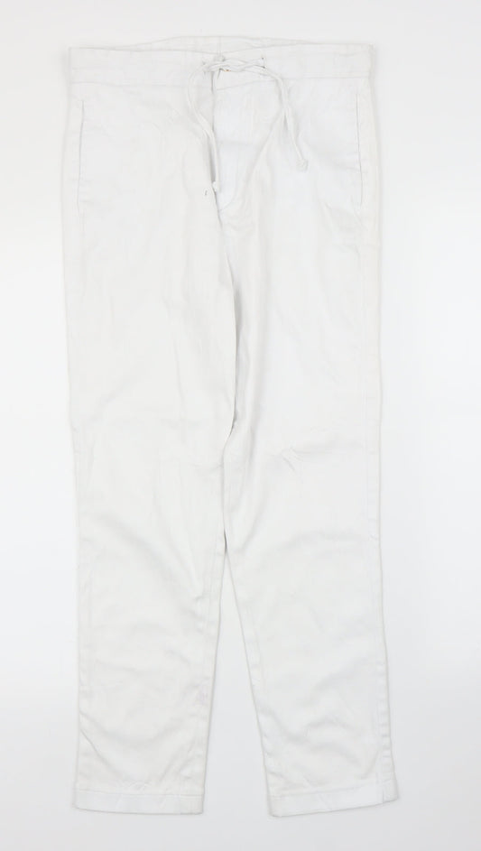 Preworn Womens White   Chino Trousers Size S L26 in