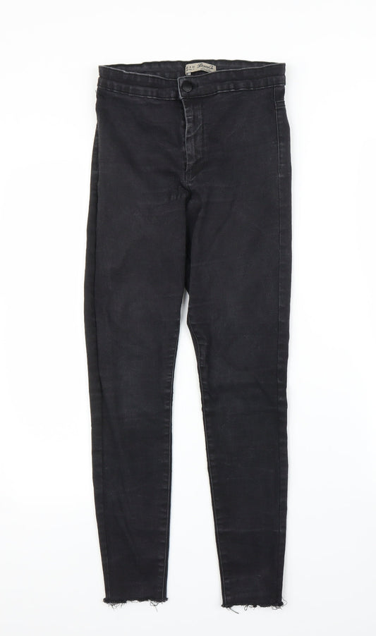 Primark Womens Black  Denim Skinny Jeans Size 12 L24 in