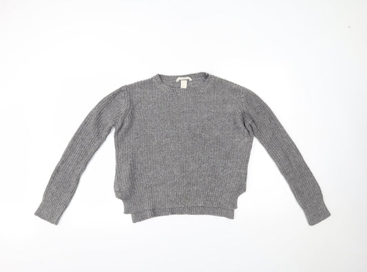 H&M Womens Grey   Pullover Jumper Size S