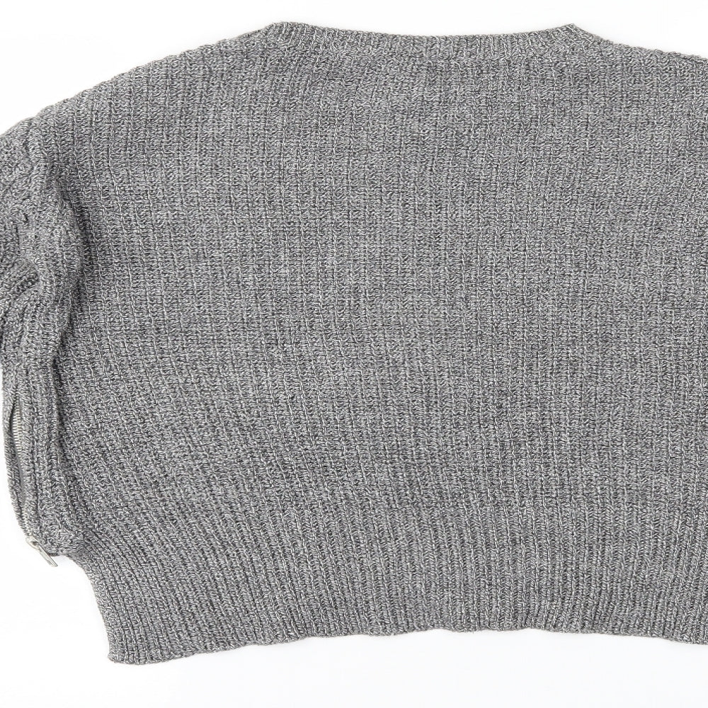 H&M Womens Grey   Pullover Jumper Size S