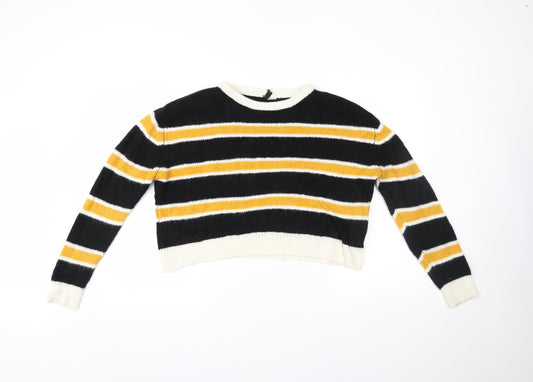 H&M Womens Multicoloured Striped  Pullover Jumper Size M