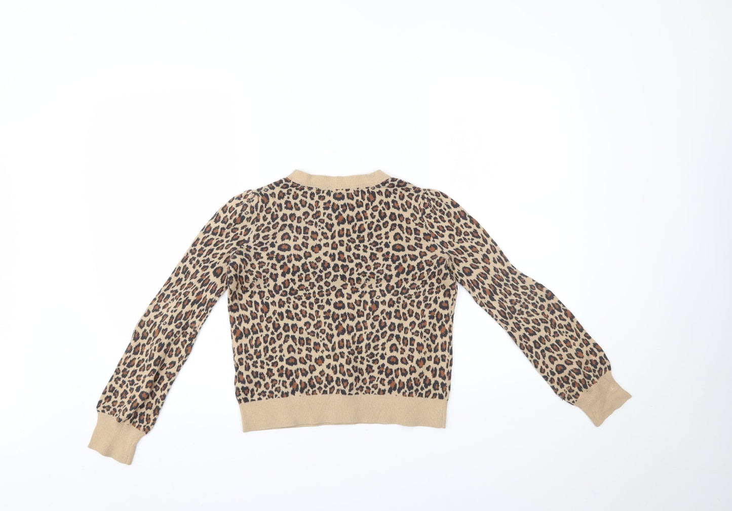 Gap Girls Brown Animal Print  Pullover Jumper Size XL