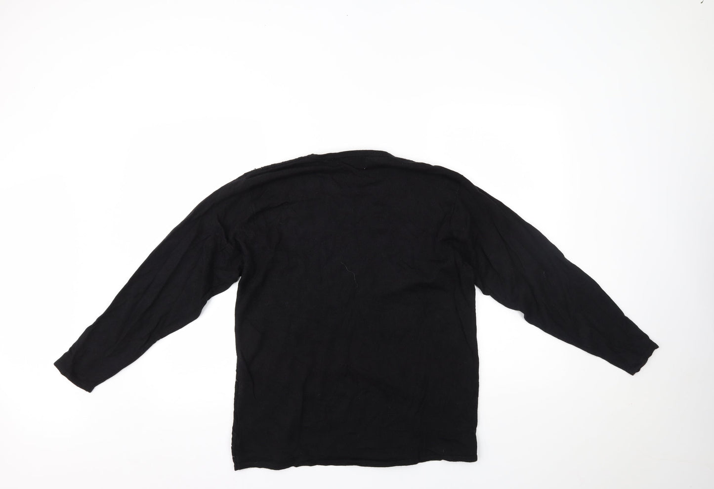Frank Saul Womens Black   Basic Blouse Size 8