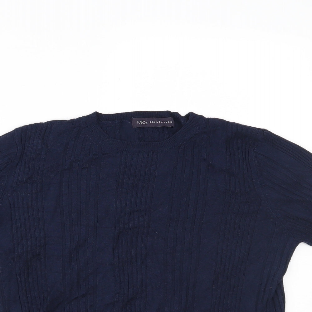 Marks and Spencer Womens Blue   Basic T-Shirt Size 14