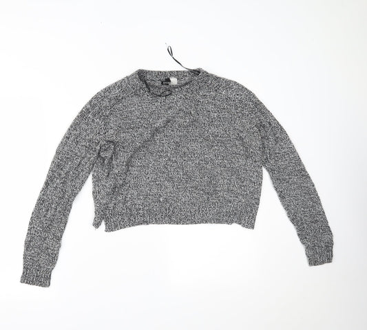 H&M Womens Grey   Pullover Jumper Size M