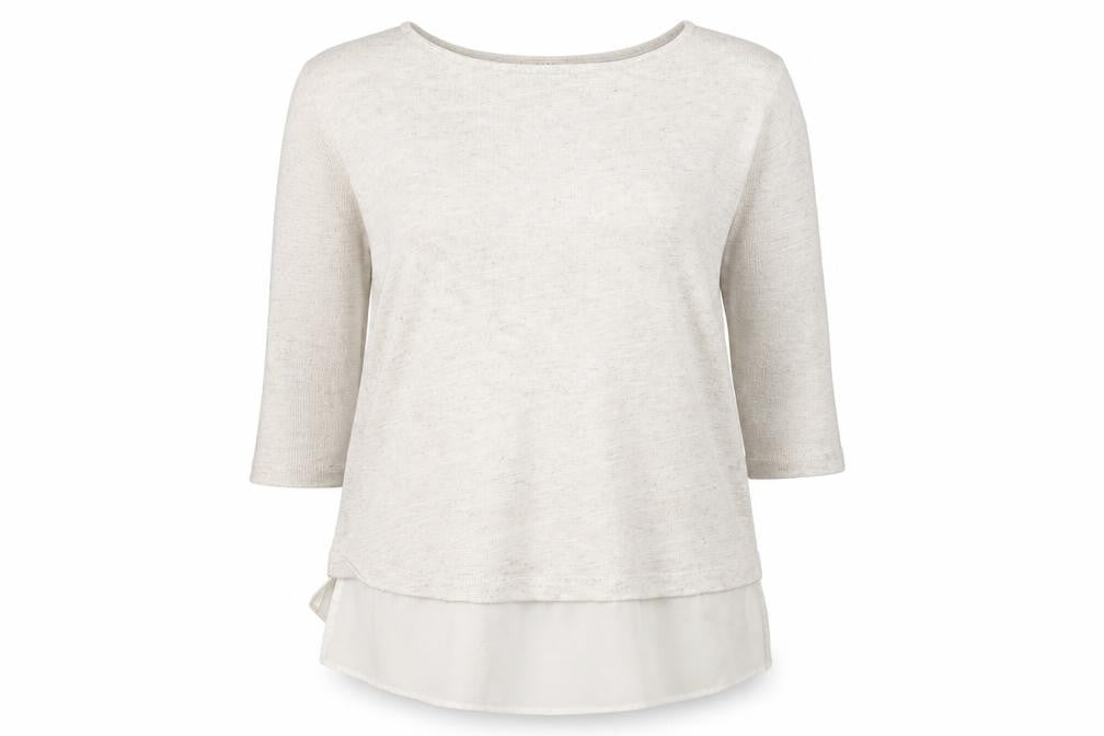 back to basics Womens Beige   Basic Blouse Size 6