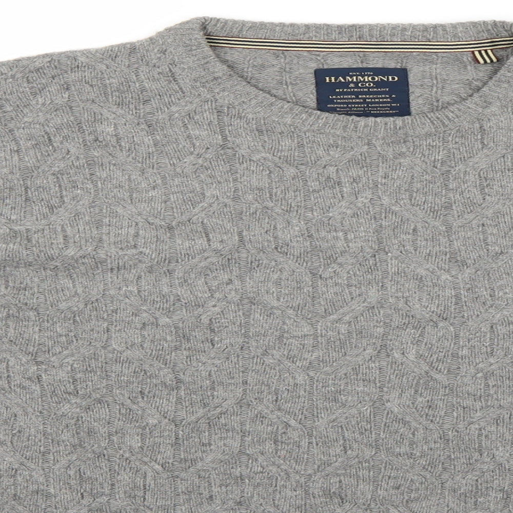 Hammond Mens Grey   Pullover Jumper Size S