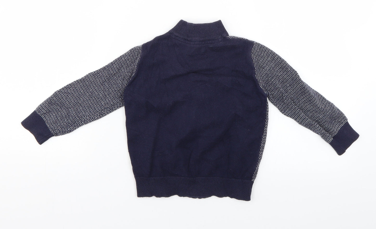 Mothercare Baby Blue Geometric  Jacket  Size 24 Months