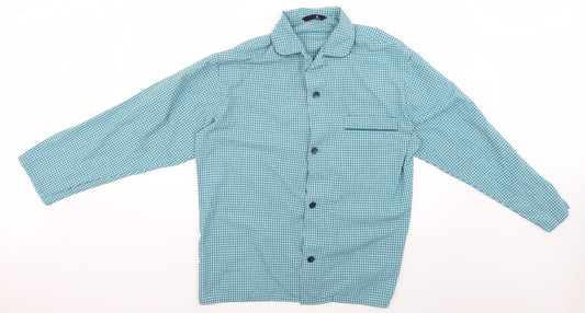 BHS Mens Green Check   Button-Up Size M