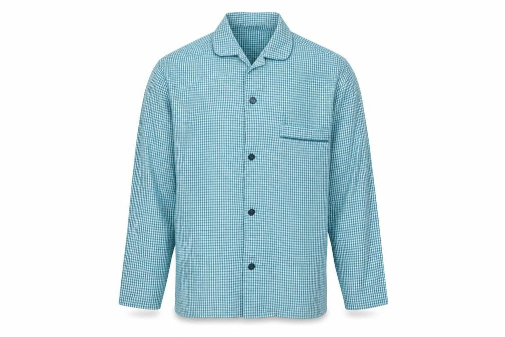 BHS Mens Green Check   Button-Up Size M