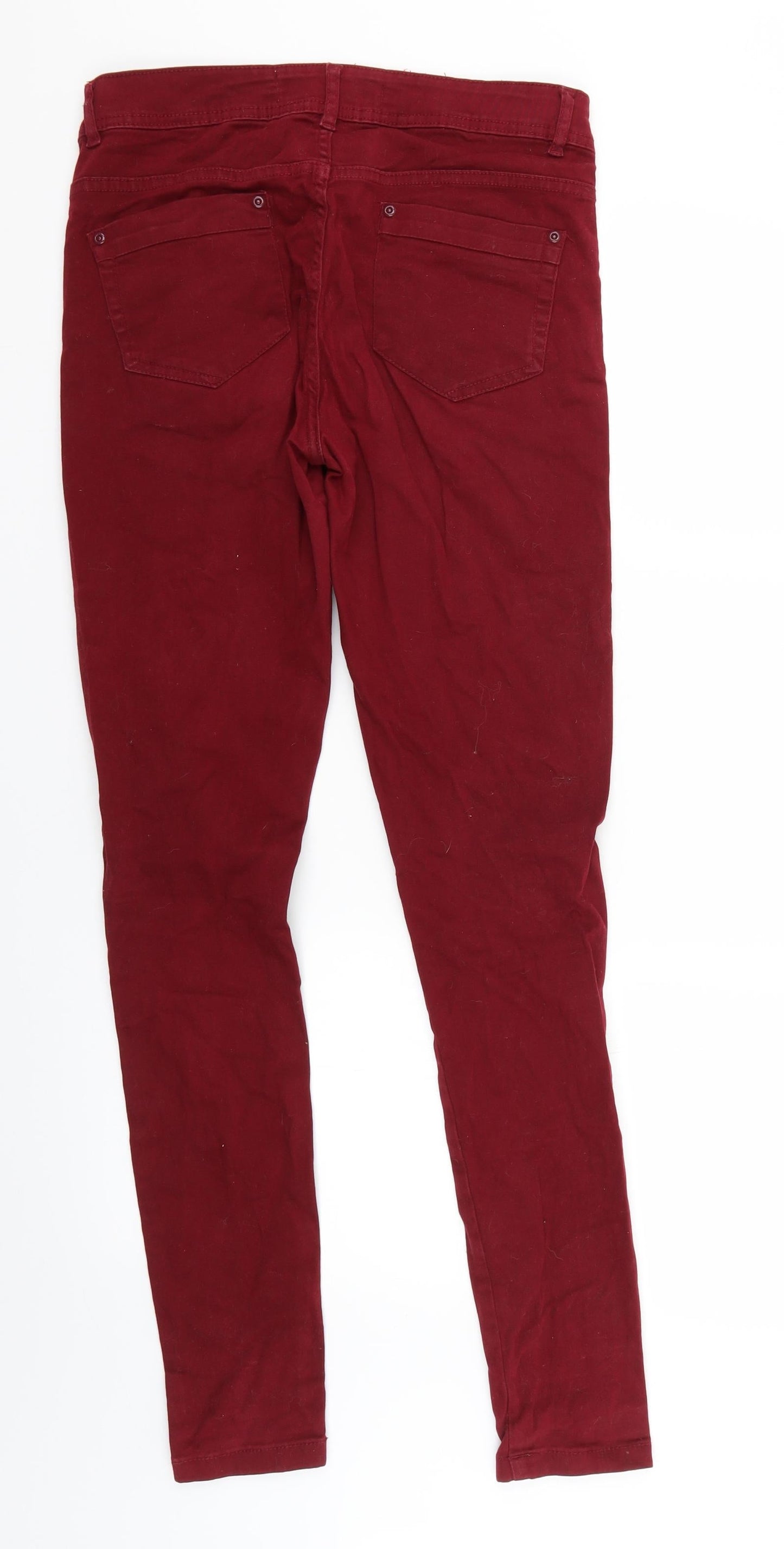 yesyes Womens Red   Skinny Jeans Size 10 L31 in