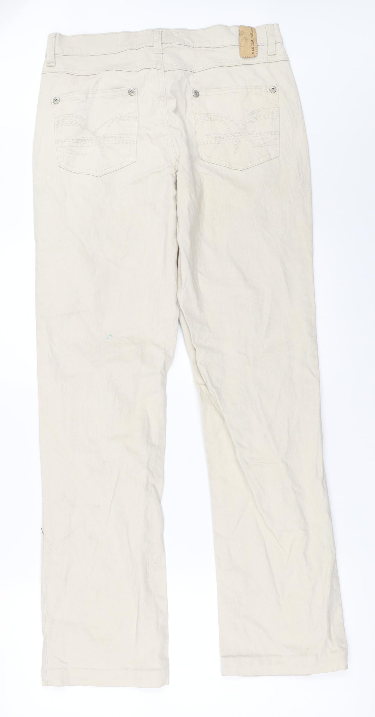 Marc Lauge Womens Beige   Straight Jeans Size 31 in L32 in