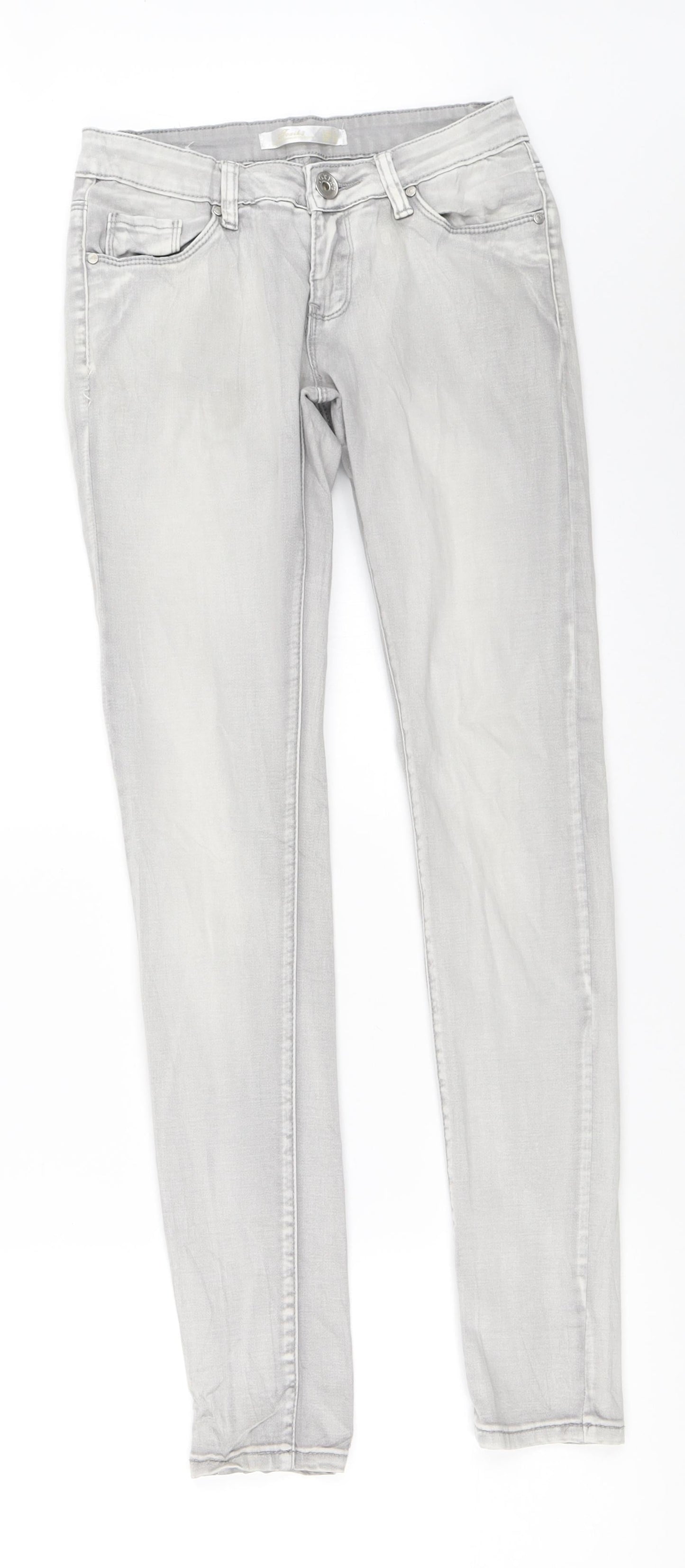 Toxik3 Womens Grey   Skinny Jeans Size 10 L29.5 in