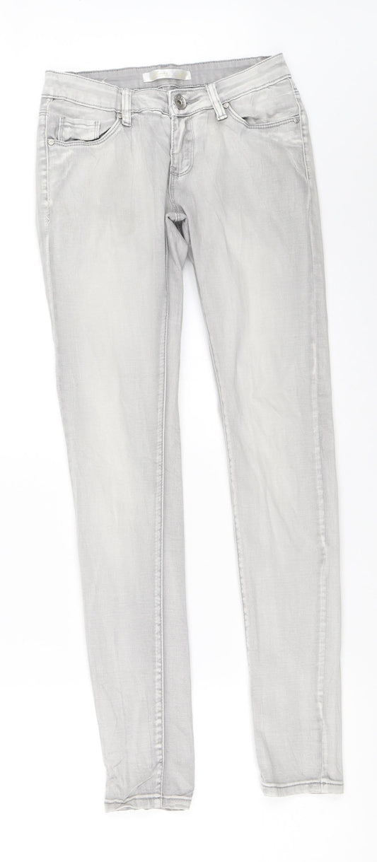 Toxik3 Womens Grey   Skinny Jeans Size 10 L29.5 in
