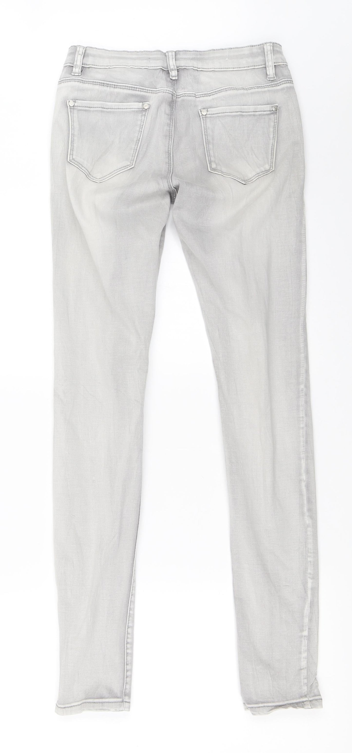 Toxik3 Womens Grey   Skinny Jeans Size 10 L29.5 in