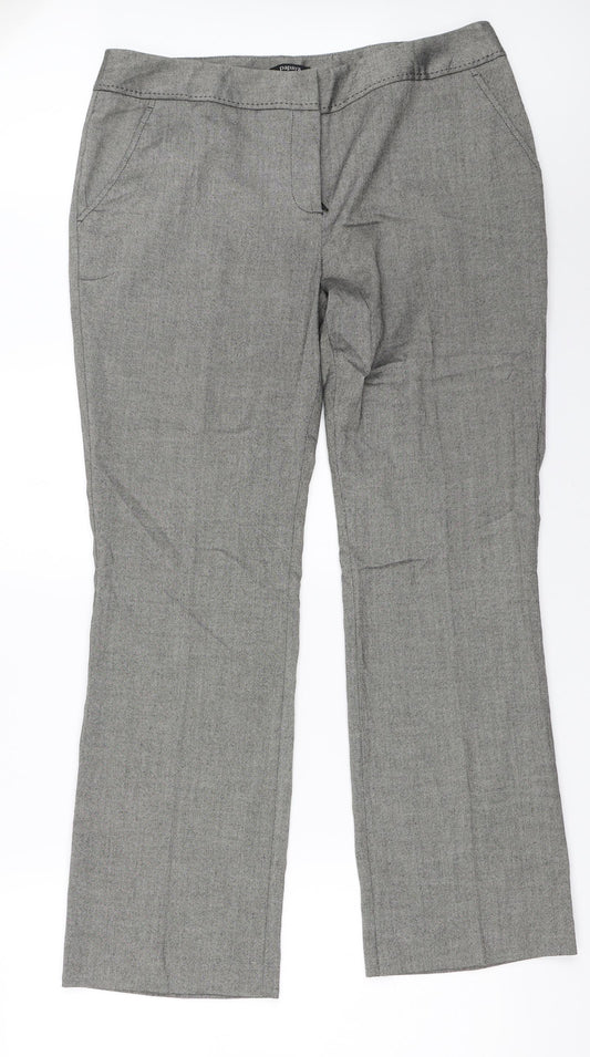 Papaya Womens Grey   Trousers  Size 37 in L30 in