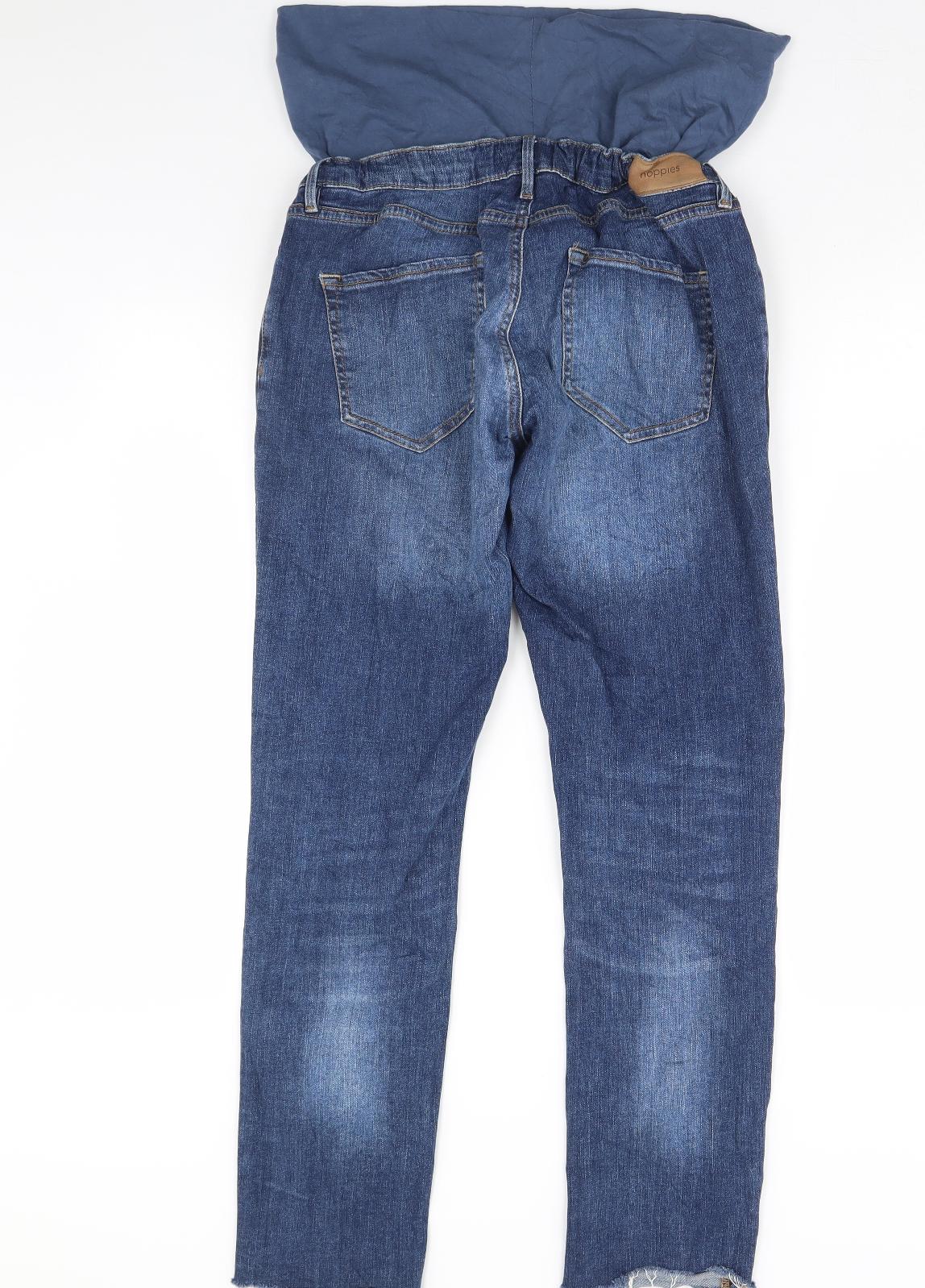 Preworn Womens Blue  Denim Straight Jeans Size 32 in L32 in