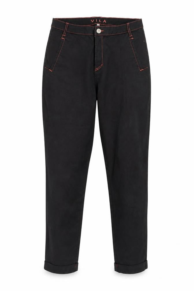 Villa Womens Black   Trousers  Size 10 L29 in