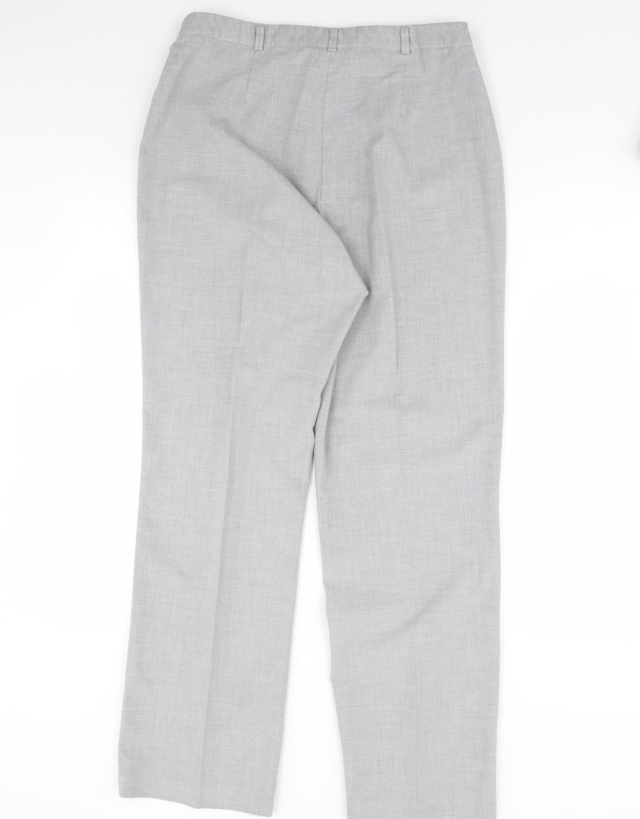 Maroon Womens Grey   Dress Pants Trousers Size 16 L29 in