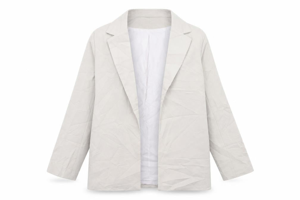Missguided Womens Ivory   Jacket Blazer Size 12  - Shoulder Pads