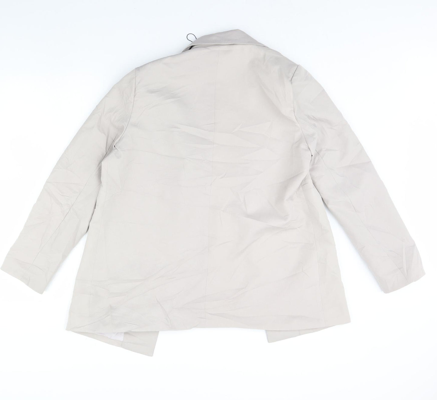 Missguided Womens Ivory   Jacket Blazer Size 12  - Shoulder Pads