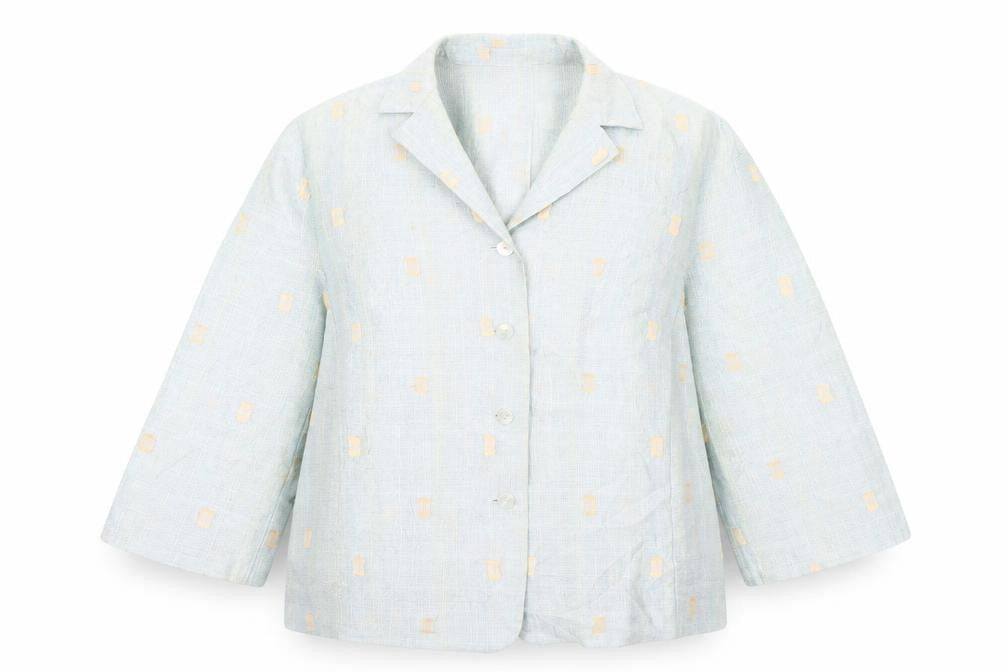 Libra Womens Green Polka Dot  Jacket Blazer Size 16