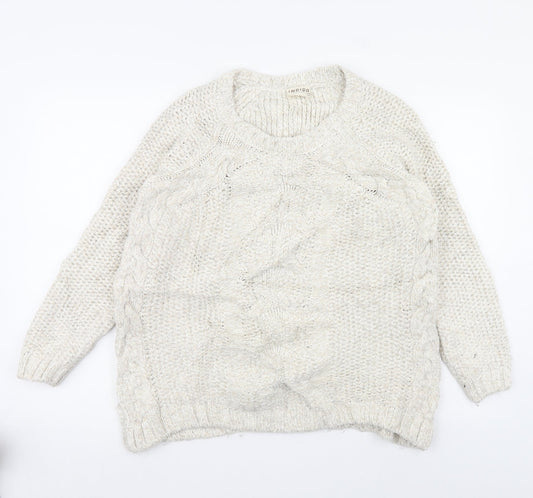 m&s Womens Beige   Pullover Jumper Size 14