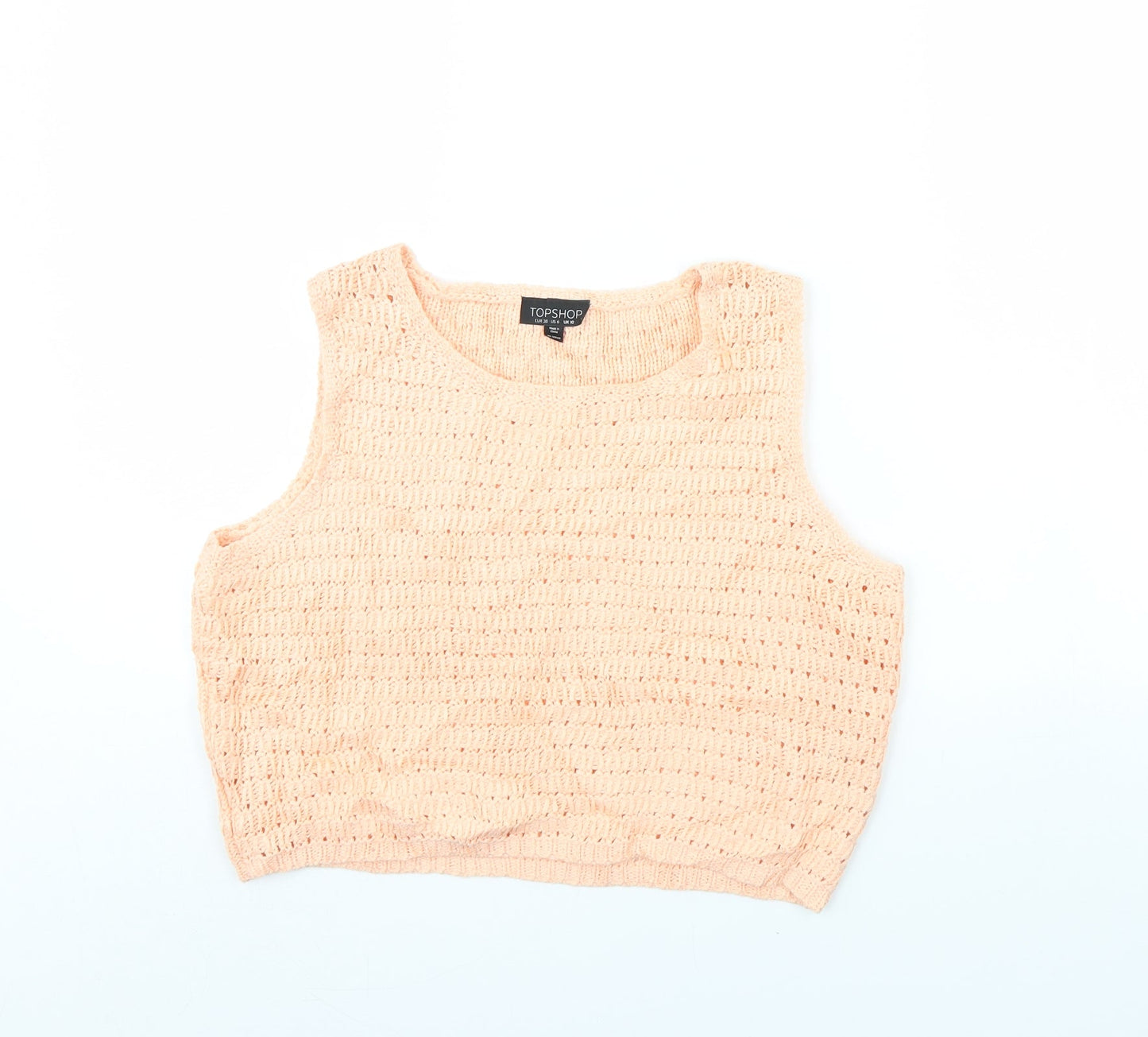 Topshop Womens Orange   Cropped Tank Size 10